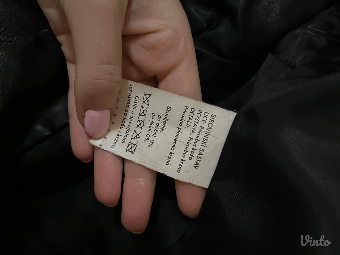 Prsluk od 100% prirodnog krzna i koze