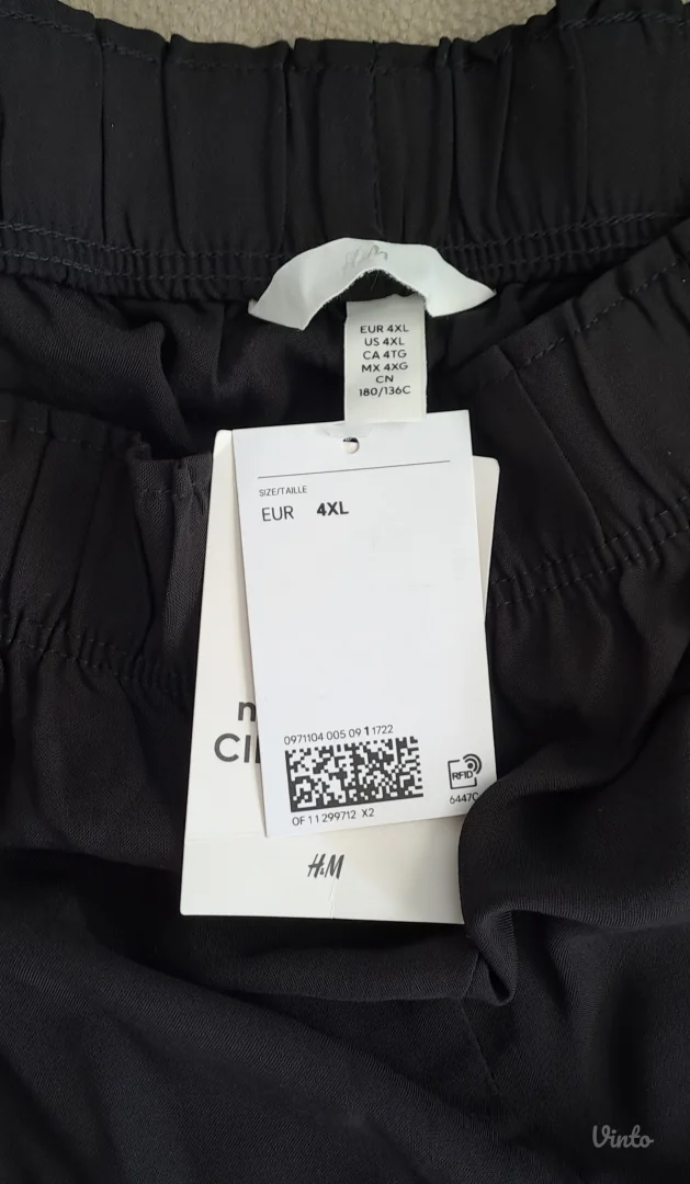 Crne 4XL pantalone