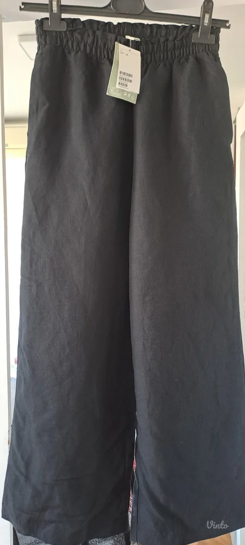 Lanene pantalone do gležnjeva