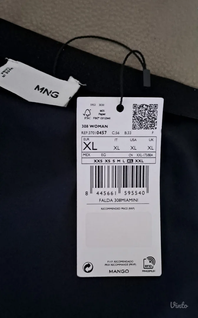 Mango suknja, sa etiketom