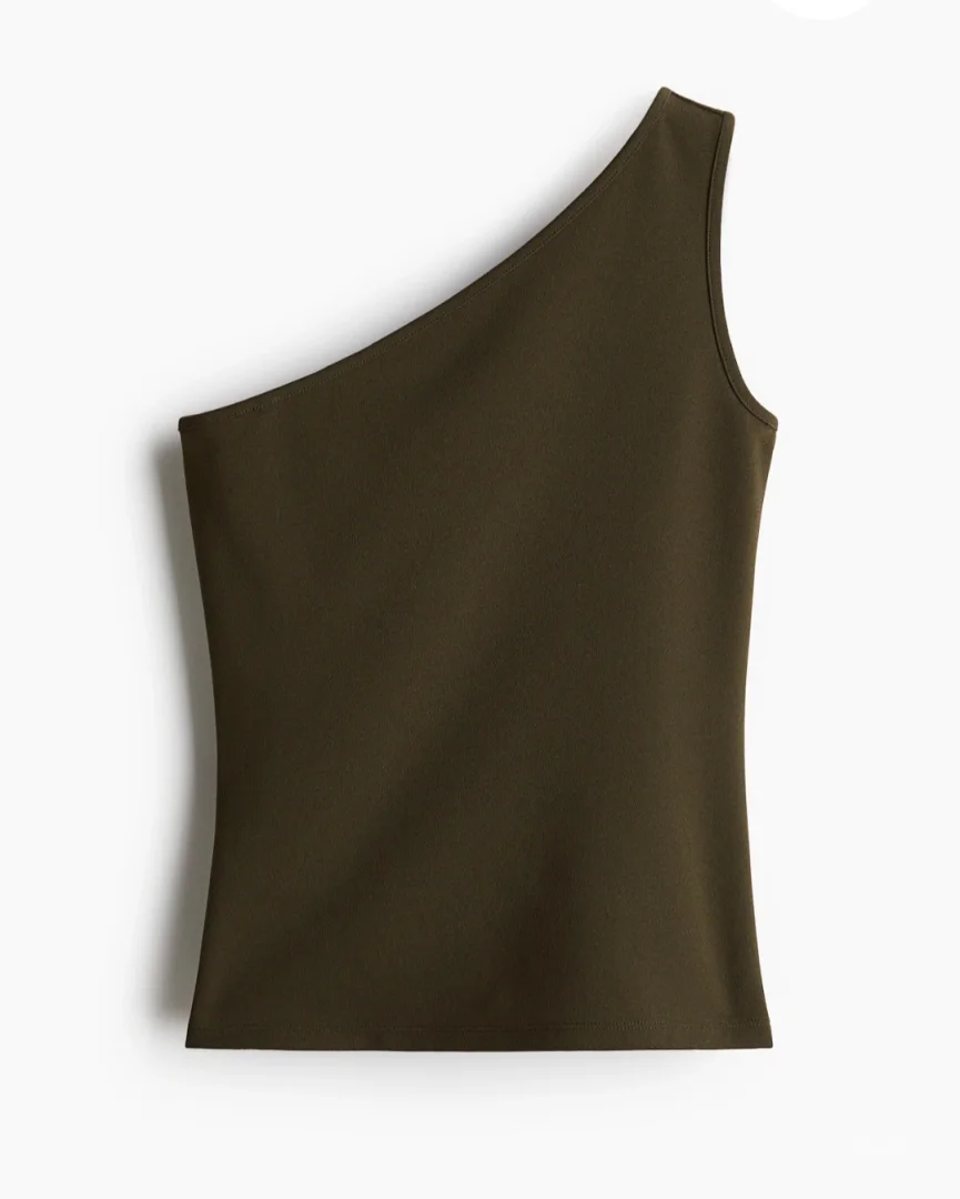 H&M majica na jedno rame, etiketa