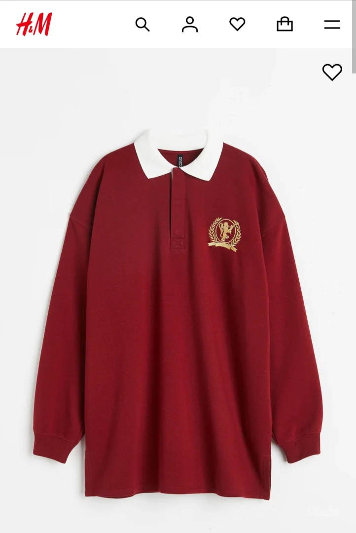 Muski duks H&M, etiketa