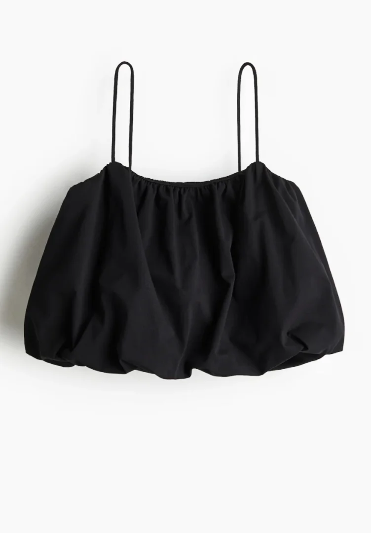 H&M Crni krop, etiketa