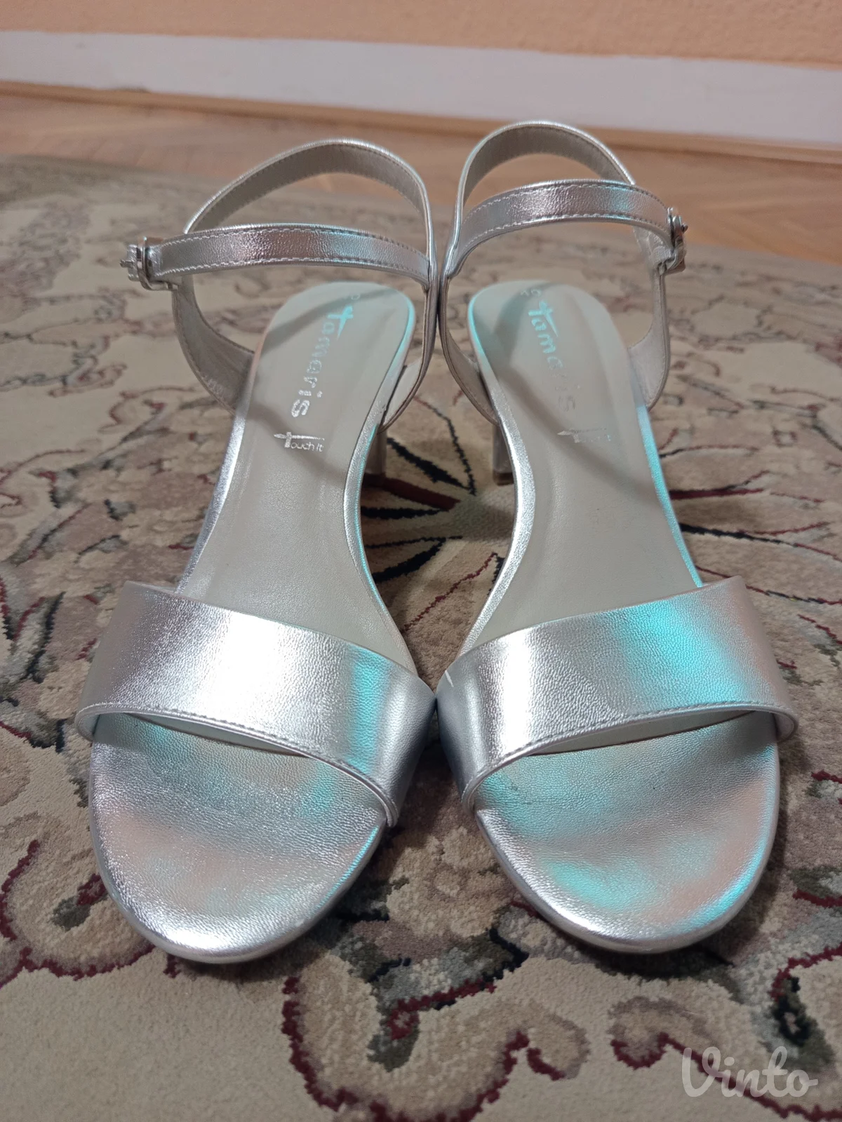 Tamaris Sandale Srebrne br.40