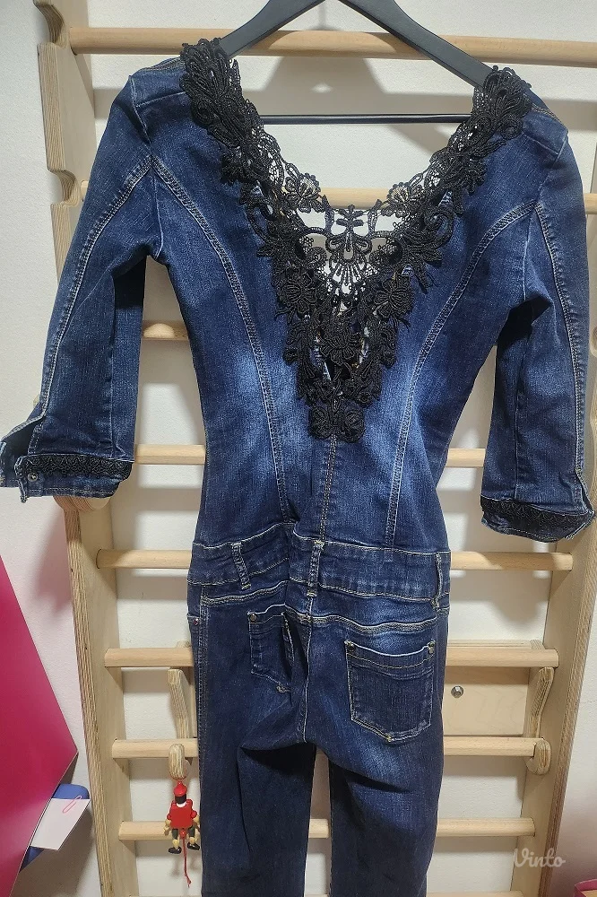 Teksas kombinezon sa čipkom