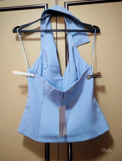 Zara baby plavi sako prsluk s / m