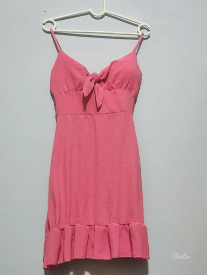 Roza letnja haljina uni