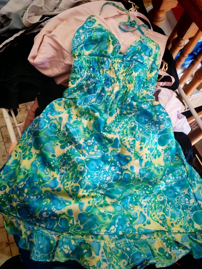 Handmade satenska skims tunika - haljina xs