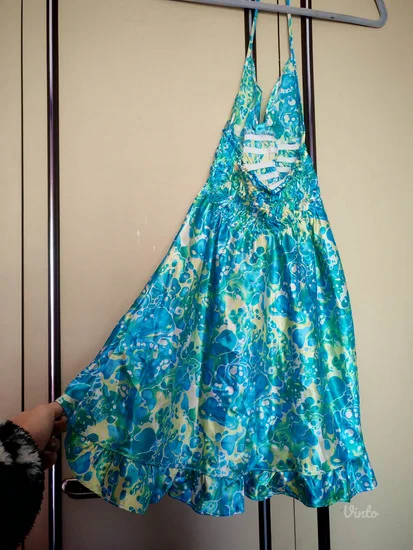 Handmade satenska skims tunika - haljina xs