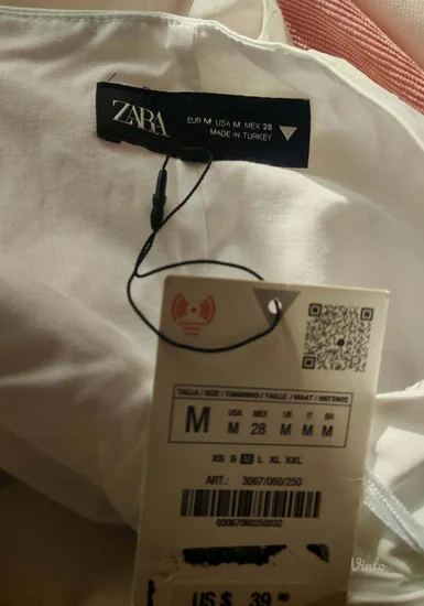 Novo sa etiketom, Zara pamucni sako prsluk s/m