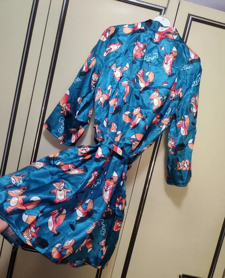 Kimono / bade mantil svilenkasti xs/s