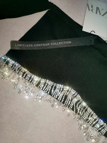 Zara limited crop top sa nakitom XS-S