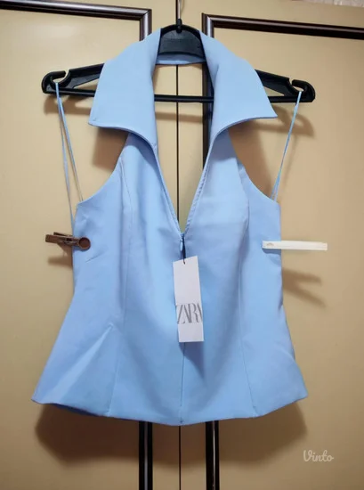 Zara baby plavi sako prsluk s / m