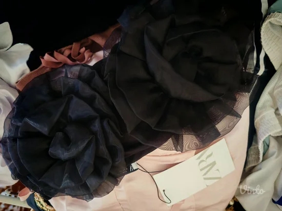 Zara top od organze odg za s - m