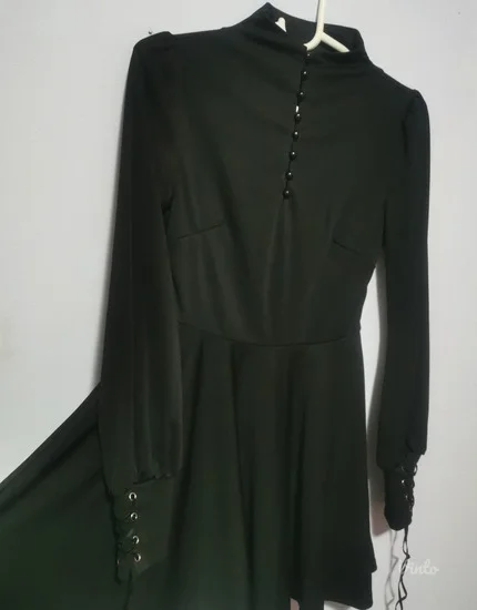 Novo! Goth haljina sa kragnom S-M