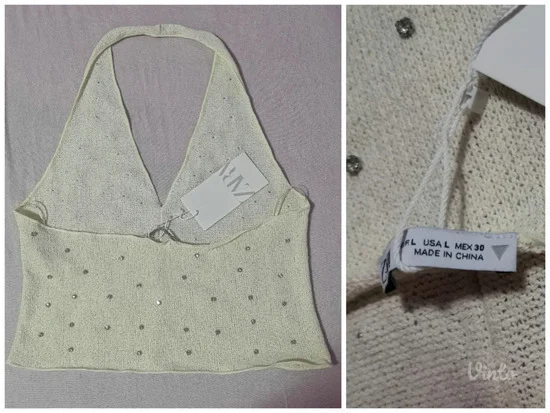 Zara bluza kristalima odg za M