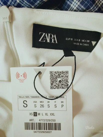 Zara cut out drapirana haljina sa masnicama s