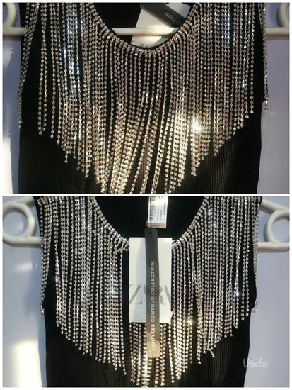 Novo Zara top sa ogrlicom dvobroj XS-S