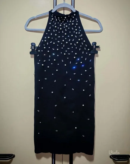 Zara haljina biseri i kristali, odg za s - m - l