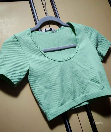 Novo, stradivarius seamless mint crop top