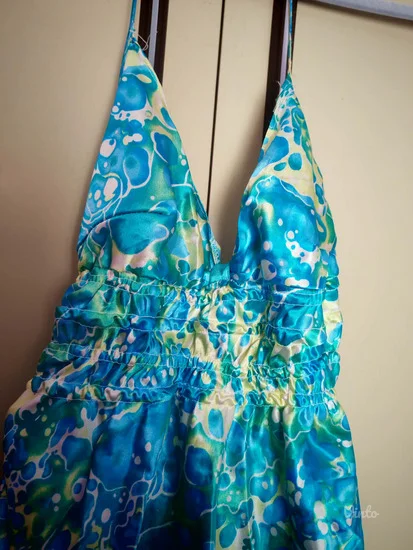 Handmade satenska skims tunika - haljina xs