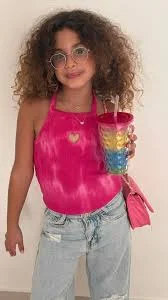 Zara tie dye top sa srcem, odg za s/M/11-12 god
