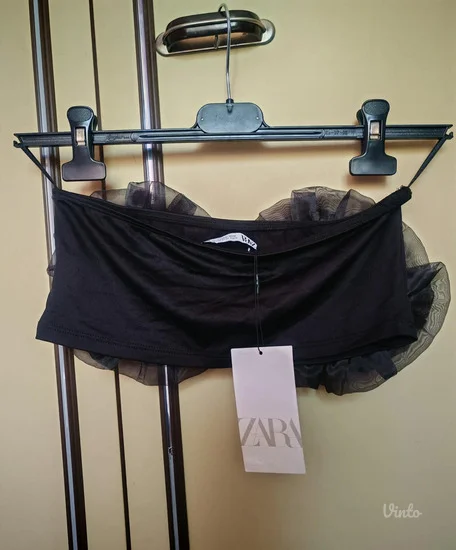 Zara top od organze odg za s - m