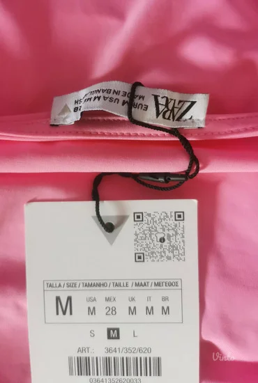 Zara pink haljina odg za S i M