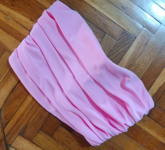 Zara drapirani baby rozi korset s