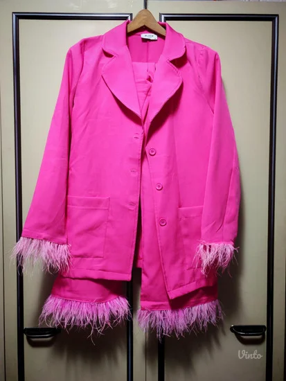 Pink komplet sa perjem S/M