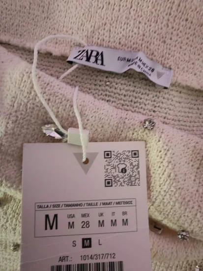 Zara knit sorc sa kristalima s/m