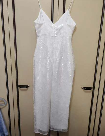 Bershka sljokicasta midi haljina s/m