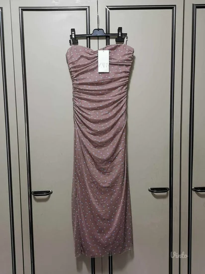 Zara midi top haljina sa tufnicama S