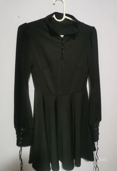 Novo! Goth haljina sa kragnom S-M