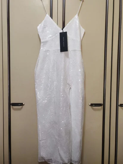 Bershka sljokicasta midi haljina s/m