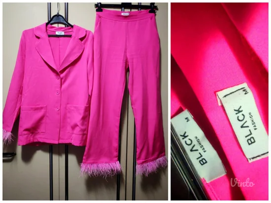 Pink komplet sa perjem S/M