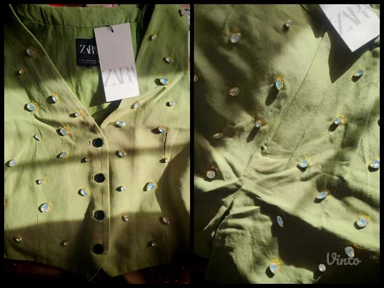 Zara viskozni komplet sa kristalima s - m