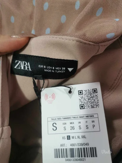Zara midi top haljina sa tufnicama S