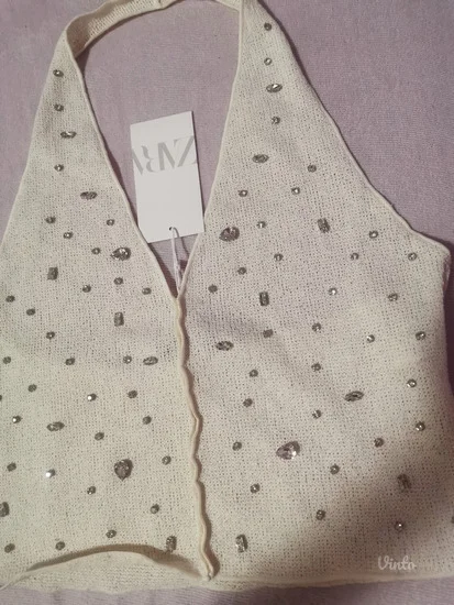 Zara bluza kristalima odg za M