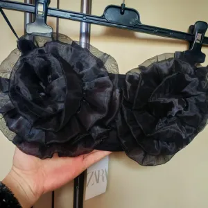 Zara top od organze odg za s - m