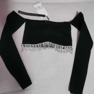 Zara limited crop top sa nakitom XS-S