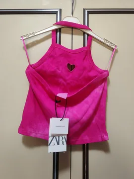 Zara tie dye top sa srcem, odg za s/M/11-12 god