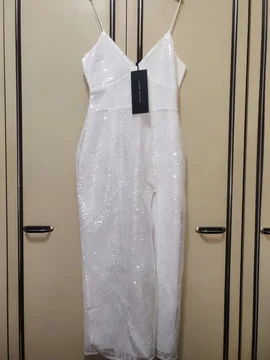 Bershka sljokicasta midi haljina s/m