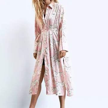 Zara midi kosulja haljina dalmatinci, uni