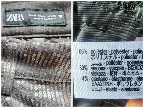 NOVO Zara poslovne pantalone sljokicave M