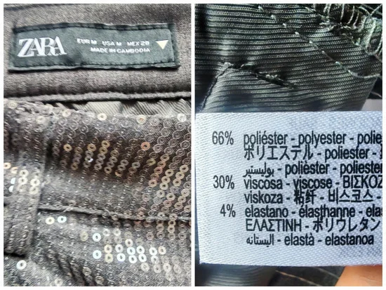 Zara poslovne pantalone sljokicave M