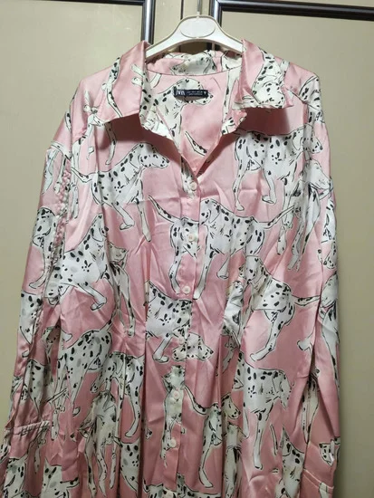 Zara midi kosulja haljina dalmatinci, uni
