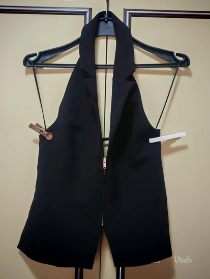 Zara crni sako prsluk s (m, xs, podesava se)