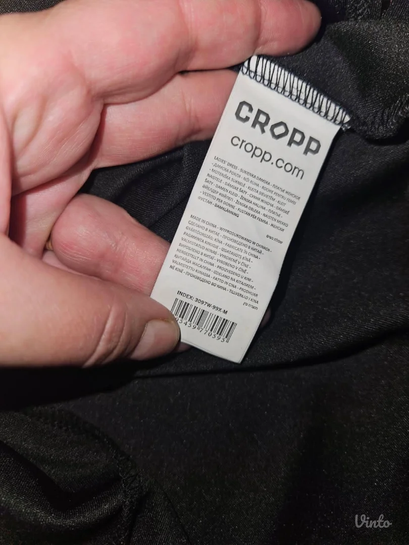 CROPP crna haljinica vel.M novo