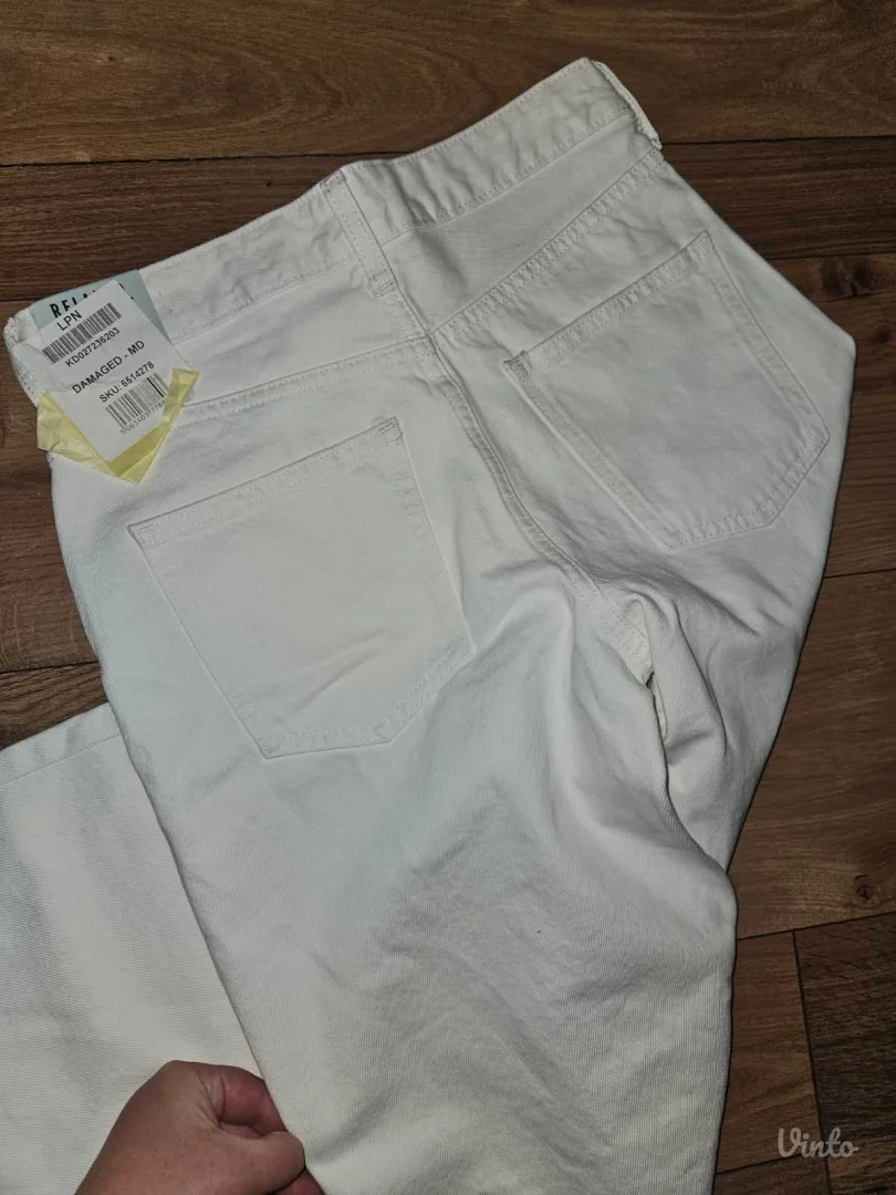 River Island bele farke M-L nove